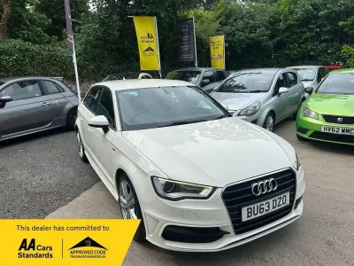 Used Audi A3 Sportback S-Line 2013 White Hatchback