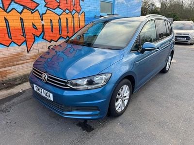 Used VW Touran SE 115 HP (84 kW) 2017 Blue MPV