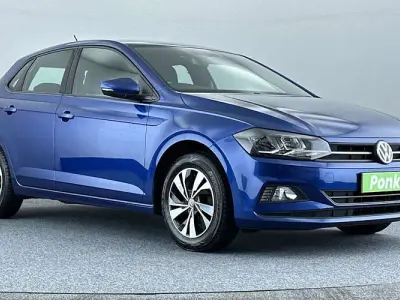 Used VW Polo SE 80 HP (58 kW) 2019 Blue Hatchback