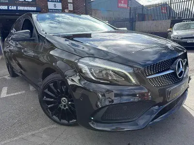 Used Mercedes A200 AMG Line Premium 136 HP (100 kW) 2017 Black Hatchback