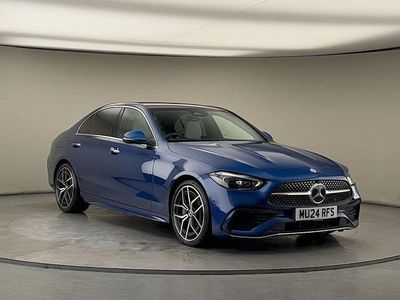 Used Mercedes C220 AMG Line Premium Plus 200 HP (147 kW) 2024 Blue Sedan