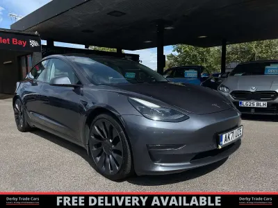 Used Tesla Model 3 Performance 461 kW (627 HP) 2021 Grey Sedan