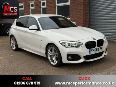 Begagnad BMW 120 M Sport 190 HK (139 kW) 2016 Vit Halvkombi