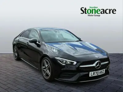 Used Mercedes CLA200 AMG line 163 HP (119 kW) 2020 Black Coupe