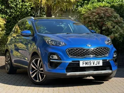 Used Kia Sportage 177 HP (130 kW) 2019 Blue SUV