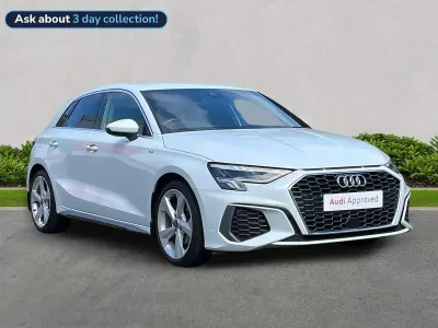 Used Audi A3 Sportback S-Line 110 HP (80 kW) 2022 White Hatchback