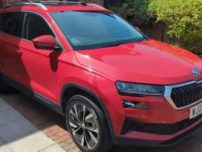 Used Skoda Karoq SE L 150 HP (110 kW) 2022 Red SUV