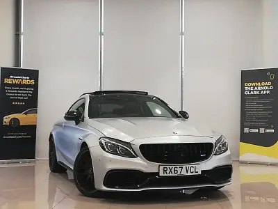 Used Mercedes C63 AMG Premium 476 HP (350 kW) 2017 Silver Coupe