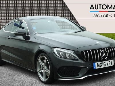 Used Mercedes C220 AMG Line Premium 170 HP (125 kW) 2016 Black Coupe