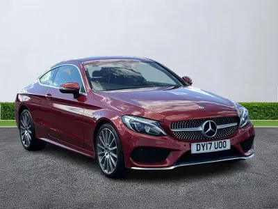 Used Mercedes C220 AMG line 2017 Red Coupe