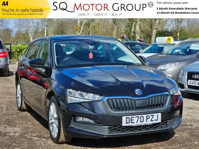 Used Skoda Scala SE 95 HP (69 kW) 2020 Black Hatchback