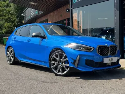 Used BMW M135 Comfort Edition 306 HP (225 kW) 2023 Blue Hatchback