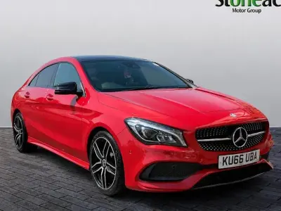 Used Mercedes CLA220 Shooting Brake AMG line 177 HP (130 kW) 2018 Red Estate