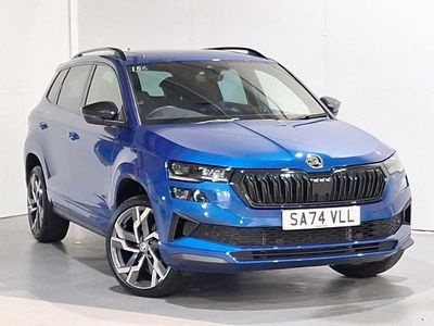 Used Skoda Karoq SportLine 150 HP (110 kW) 2024 Blue SUV