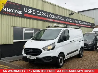 Used Ford Transit Custom 105 HP (77 kW) 2018 White Van