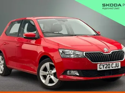 Used Skoda Fabia SE L 94 HP (69 kW) 2020 Corrida red Hatchback