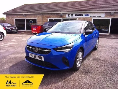 Used Vauxhall Corsa Elite 100 HP (73 kW) 2021 Blue Hatchback