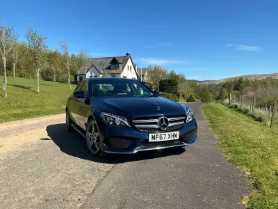 Used Mercedes C220 AMG Line Premium 2017 Blue Sedan