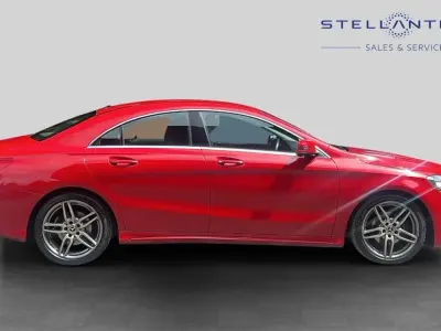Used Mercedes CLA180 AMG line 120 HP (88 kW) 2019 Red Coupe