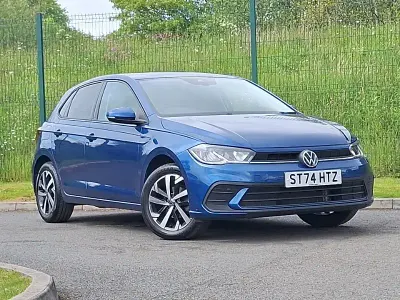 Used VW Polo Match 95 HP (69 kW) 2024 Blue Hatchback