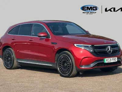Used Mercedes EQC400 AMG Line Premium Plus 300 kW (408 HP) 2021 Red SUV