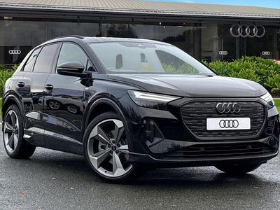 Black New 2025 Audi Q4 e-tron Black Edition SUV | £44,500