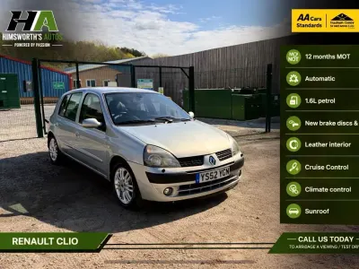 Used Renault Clio Initiale 107 HP (78 kW) 2003 Silver Hatchback