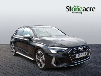 Begagnad Audi S3 Sportback Advanced 310 HK (228 kW) 2021 Svart Halvkombi