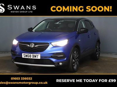 Used Vauxhall Grandland X Elite 120 HP (88 kW) 2018 Blue SUV