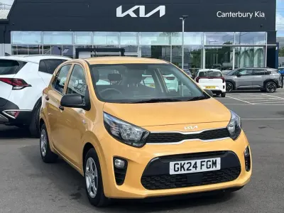 Used Kia Picanto 65 HP (47 kW) 2024 Yellow Hatchback