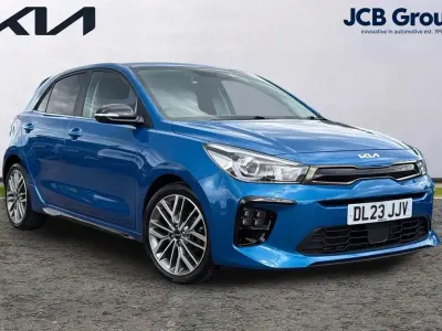 Used Kia Rio GT-Line S 117 HP (86 kW) 2023 Blue Hatchback