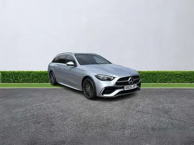 Used Mercedes C300e AMG Line Premium Plus 2025 Silver Estate