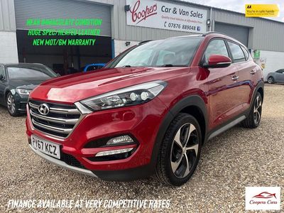 Red Used 2017 Hyundai Tucson Premium SE SUV | £13,995 (Fair price)