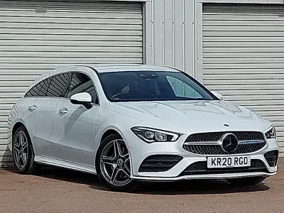 Used Mercedes CLA220 AMG Line Premium 190 HP (139 kW) 2020 White Coupe