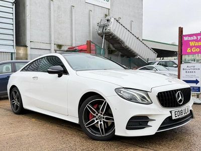 Used Mercedes E220 AMG line 194 HP (142 kW) 2018 White Coupe