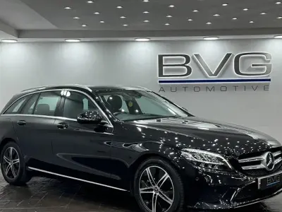 Used Mercedes C200 184 HP (135 kW) 2018 Black Estate