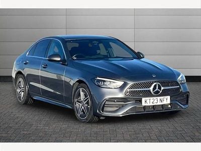 Grey Used 2023 Mercedes C300e AMG line Sedan | £26,790 (Good price)