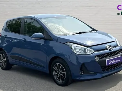 Usado Hyundai i10 Premium 87 HP (63 kW) 2017 Azul Citadino