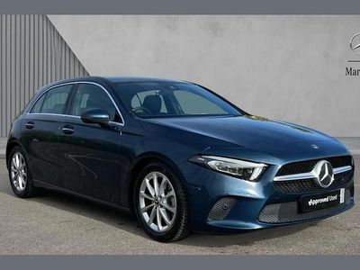 Used Mercedes A200 Premium Plus 161 HP (118 kW) 2019 Blue Hatchback