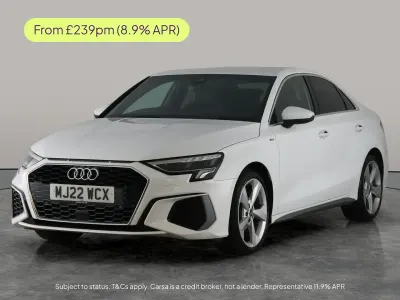 Used Audi A3 S-Line 110 HP (80 kW) 2022 White Sedan