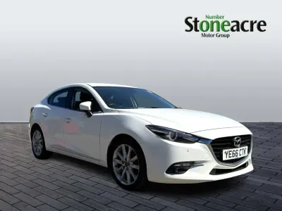 Begagnad Mazda 3 Inclusive 150 HK (110 kW) 2016 Vit Sedan