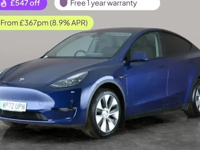 Used Tesla Model Y Long Range AWD 378 kW (514 HP) 2022 Blue SUV