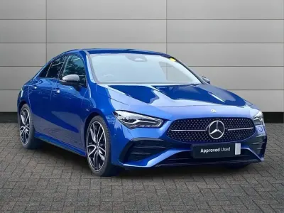 Used Mercedes CLA180 AMG Line Premium 134 HP (98 kW) 2025 Blue Coupe