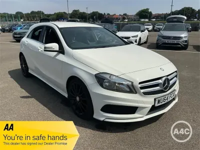Used Mercedes A180 AMG 109 HP (80 kW) 2014 White Hatchback