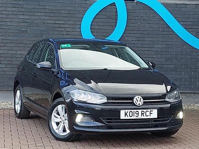 Used VW Polo Edition 95 HP (69 kW) 2019 Black Hatchback