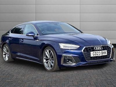 Used Audi A5 S-Line 150 HP (110 kW) 2023 Navarra blue Coupe