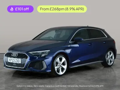 Used Audi A3 S-Line 150 HP (110 kW) 2023 Blue Sedan
