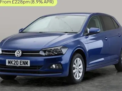 Begagnad VW Polo Match 95 HK (69 kW) 2020 Blå Halvkombi