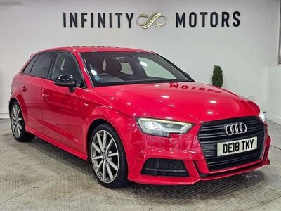 Used Audi A3 Sportback Black Edition 150 HP (110 kW) 2018 Red Hatchback