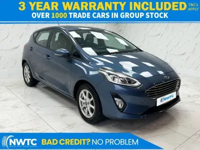 Used Ford Fiesta Zetec 85 HP (62 kW) 2019 Blue Hatchback